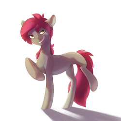 Size: 2000x2000 | Tagged: safe, artist:vistamage, oc, oc:kelter, earth pony, pony, grin, high res, simple background, smiling, white background