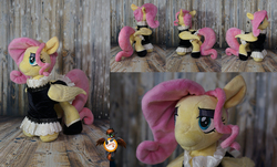 Size: 1654x1000 | Tagged: safe, artist:essorille, fluttershy, pony, g4, clothes, irl, photo, plushie, solo