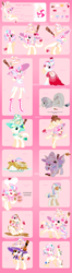 Size: 1256x4773 | Tagged: safe, artist:yokokinawa, oc, oc only, oc:magic sprinkles, breezie, crystal pony, parasprite, equestria girls, g4, augmented tail, bat wings, bow, breeziefied, candy, chef's hat, cherry, chocolate, clothes, crystallized, discorded, dress, equalized, equestria girls-ified, food, gala dress, halloween, happy, hat, heart, holiday, lollipop, nightmare night, pancakes, patch, poison joke, rainbow power, reference sheet, rule 63, smiling, species swap, spoon, sprinkles, wet mane, wings, witch, witch hat