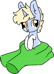 Size: 449x606 | Tagged: safe, artist:nootaz, oc, oc only, oc:anon, oc:nootaz, pony, unicorn, :p, coat markings, derp, holding a pony, silly, silly pony, simple background, socks (coat markings), tongue out, transparent background
