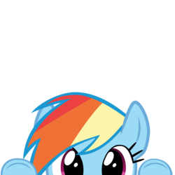 Size: 10000x10000 | Tagged: safe, artist:ace play, part of a set, rainbow dash, pegasus, pony, g4, absurd resolution, cute, dashabetes, female, mare, mrkat7214's "i see you" pony, peekaboo, peeking, simple background, solo, soon, transparent background, vector