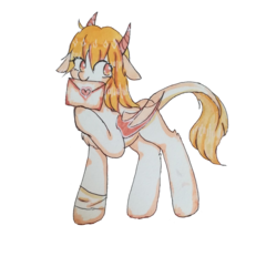 Size: 1486x1605 | Tagged: safe, artist:漓云, oc, oc only, oc:灵涛, pony, 2019 community collab, derpibooru community collaboration, envelope, mouth hold, simple background, solo, transparent background