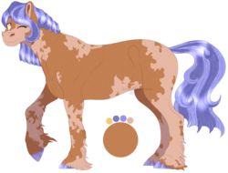 Size: 1400x1063 | Tagged: safe, artist:bijutsuyoukai, oc, oc only, earth pony, pony, female, mare, offspring, one eye closed, parent swap au, parent:cookie crumbles, parent:igneous rock pie, parents:igneouscrumbles, raised hoof, simple background, solo, transparent background, wink