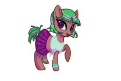 Size: 1800x1200 | Tagged: safe, oc, oc only, earth pony, pony, 2019 community collab, derpibooru community collaboration, clothes, cute, female, mare, plaid skirt, pleated skirt, raised hoof, simple background, skirt, solo, transparent background