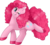 Size: 1004x906 | Tagged: safe, artist:69beas, pinkie pie, earth pony, pony, g4, colored hooves, cute, digital art, fluffy, fluffy mane, looking at you, makeup, one eye closed, pink, raised hoof, simple background, smiling, transparent background, wink