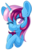 Size: 1176x1860 | Tagged: safe, artist:meowcephei, oc, oc only, oc:parcly taxel, alicorn, pony, alicorn oc, birthday present, bust, female, horn, horn ring, mare, one eye closed, portrait, simple background, solo, tongue out, transparent background, wink