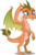Size: 330x500 | Tagged: safe, artist:dashiesparkle edit, color edit, edit, vector edit, princess ember, dragon, g4, triple threat, colored, cute, dragoness, female, pun, recolor, simple background, smiling, solo, transparent background, vector