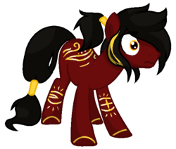 Size: 580x492 | Tagged: safe, artist:sapphireartemis, oc, oc only, oc:ryukki, earth pony, pony, male, simple background, solo, stallion, transparent background, white outline