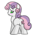 Size: 1200x1200 | Tagged: safe, artist:obake_kyu, sweetie belle, pony, unicorn, g4, blushing, cute, female, filly, foal, looking back, simple background, solo, sweetie butt, white background