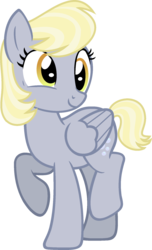 Size: 1197x1967 | Tagged: safe, artist:starryoak, derpy hooves, pegasus, pony, miracleverse, g4, alternate hairstyle, alternate universe, cute, derpabetes, female, mare, simple background, solo, story included, transparent background