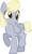 Size: 1197x1967 | Tagged: safe, artist:starryoak, derpy hooves, pegasus, pony, au:miracleverse, g4, alternate hairstyle, alternate universe, cute, derpabetes, female, mare, simple background, solo, story included, transparent background