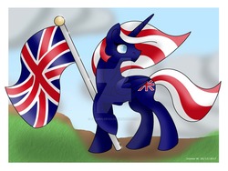 Size: 1024x768 | Tagged: safe, artist:lavenderrain24, oc, oc only, pony, solo, united kingdom