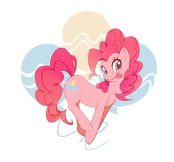 Size: 652x610 | Tagged: safe, artist:lin-麟乜, pinkie pie, earth pony, pony, g4, female, mare, smiling, solo