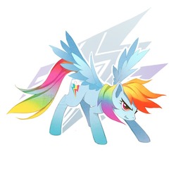 Size: 630x612 | Tagged: safe, artist:lin-麟乜, rainbow dash, pegasus, pony, g4, female, mare, solo