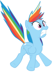 Size: 688x914 | Tagged: safe, rainbow dash, pegasus, pony, g4, female, mare, scared, simple background, solo, transparent background