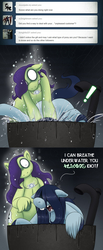 Size: 1000x2439 | Tagged: safe, artist:r perils, oc, oc:ipsywitch, ghost, pony, ask ipsywitch, amulet, an attempt was made, asphyxiation, bath, bubble, censored, comic, drowning, gills, glowing eyes, jewelry, necklace, text, tumblr, wet mane