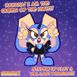 Size: 768x768 | Tagged: safe, artist:snakeythingy, nightmare moon, g4, clothes, cosplay, costume, cream the rabbit, crossover, sonic the hedgehog, sonic the hedgehog (series)