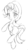 Size: 448x807 | Tagged: safe, artist:kawaiipony2, starlight glimmer, pony, unicorn, g4, female, looking at you, monochrome, sketch, smiling, solo