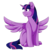 Size: 1568x1568 | Tagged: safe, artist:erroremma, twilight sparkle, alicorn, pony, g4, cel shading, female, missing cutie mark, simple background, solo, transparent background, twilight sparkle (alicorn)
