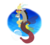 Size: 8688x7734 | Tagged: safe, artist:faitheverlasting, discord, g4, absurd resolution, crown, jewelry, male, princess discord, regalia, seaponified, seapony discord, simple background, solo, species swap, transparent background