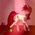 Size: 1721x1673 | Tagged: safe, artist:purry_much, roseluck, earth pony, pony, g4, behaving like a cat, collar, commissioner:doom9454, cute, digital art, female, looking at something, mare, pet tag, pony pet, rosepet, solo, yarn, yarn ball