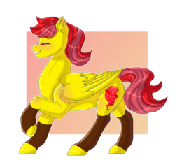 Size: 2564x2448 | Tagged: safe, artist:plixine, oc, oc only, oc:rotating diamond, pegasus, pony, female, high res, leg warmers, mare, solo