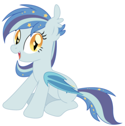 Size: 1122x1129 | Tagged: safe, artist:owlity, oc, oc only, oc:star struck, bat pony, pony, 2019 community collab, derpibooru community collaboration, female, looking at you, mare, simple background, solo, transparent background