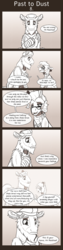 Size: 675x2700 | Tagged: safe, artist:inuhoshi-to-darkpen, professor fossil, rockhoof, comic:past to dust, a rockhoof and a hard place, g4, comic, dialogue, fanfic