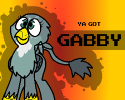Size: 1000x800 | Tagged: safe, artist:pokefound, gabby, griffon, banned from equestria daily, g4, solo, ya got