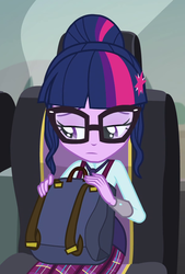 Size: 595x878 | Tagged: safe, screencap, sci-twi, twilight sparkle, equestria girls, g4, my little pony equestria girls: friendship games, clothes, cropped, crystal prep academy uniform, glasses, school uniform, seat