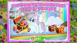 Size: 1280x720 | Tagged: safe, gameloft, hoofer steps, north point, pony, unicorn, g4, advertisement, daily login, female, horn, magic mirror, mare, solo