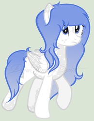 Size: 802x1032 | Tagged: safe, artist:drawfrommyspirit, oc, oc only, oc:snow flurry, pegasus, pony, female, mare, simple background, solo