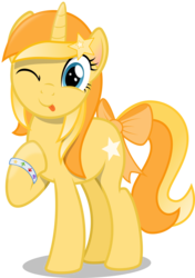 Size: 2019x2860 | Tagged: safe, artist:arifproject, oc, oc only, oc:favourite, pony, 2019 community collab, derpibooru, derpibooru community collaboration, bow, bracelet, derpibooru ponified, high res, jewelry, looking at you, meta, one eye closed, ponified, simple background, solo, tail bow, tongue out, transparent background, vector, wink