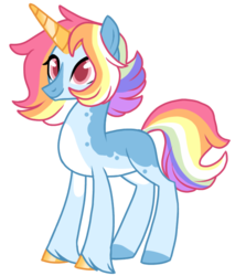 Size: 531x624 | Tagged: safe, artist:unicorn-mutual, oc, oc only, oc:confetti, pony, unicorn, colored horn, horn, male, simple background, solo, stallion, transparent background