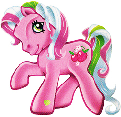 Size: 250x241 | Tagged: safe, berries 'n cherries, earth pony, pony, g3, female, raised hoof, simple background, solo, white background