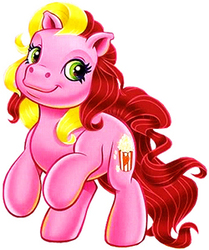 Size: 250x299 | Tagged: safe, butter pop (g3), pony, g3, female, simple background, solo, white background