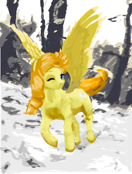 Size: 1600x2109 | Tagged: safe, oc, oc only, oc:artemis sparkshower, pegasus, pony, fanfic:everyday life with guardsmares, everyday life with guardsmares, female, guardsmare, mare, one eye closed, royal guard, solo, wink