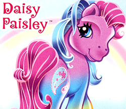 Size: 250x216 | Tagged: safe, daisy paisley, pony, g3, female, gradient legs, mare, multicolored hair, solo