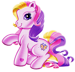 Size: 250x242 | Tagged: safe, fluttershy (g3), earth pony, pony, g3, cute, female, g3 shyabetes, heart, picture for breezies, raised hoof, simple background, smiling, solo, white background