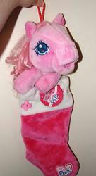Size: 300x552 | Tagged: safe, pinkie pie (g3), g3, g3.5, clothes, female, irl, photo, plushie, toy