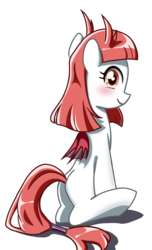 Size: 700x1150 | Tagged: safe, artist:tastyrainbow, oc, oc only, bat pony, pony, blushing, cute, one eye closed, smiling, solo, wink