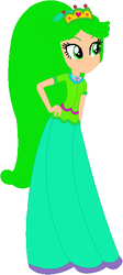 Size: 272x609 | Tagged: safe, artist:iss600, artist:user15432, equestria girls, g4, barely eqg related, base used, clothes, crossover, crown, dress, equestria girls style, equestria girls-ified, fairy tale, green dress, green hair, hand on hip, hasbro, hasbro studios, jewelry, kid icarus, kid icarus: uprising, long dress, long hair, necklace, nintendo, palutena, ponytail, princess aurora, regalia, sleeping beauty, solo, super smash bros.
