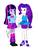 Size: 1080x1440 | Tagged: safe, artist:fude-chan-art, rarity, twilight sparkle, equestria girls, g4, my little pony equestria girls: better together, female, high heels, lesbian, looking at each other, ship:rarilight, shipping, shoes