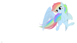 Size: 9600x5400 | Tagged: safe, artist:maneingreen, rainbow dash, pegasus, pony, g4, absurd resolution, chest fluff, ear fluff, female, smiling, solo, wings, wip