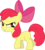 Size: 6000x6598 | Tagged: safe, artist:yetioner, apple bloom, earth pony, pony, g4, absurd resolution, adorabloom, angry, cute, cute when angry, female, filly, looking back, madorable, simple background, solo, transparent background, vector