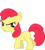Size: 6000x6598 | Tagged: safe, artist:yetioner, edit, editor:slayerbvc, vector edit, apple bloom, earth pony, pony, g4, absurd resolution, accessory-less edit, adorabloom, angry, cute, female, filly, looking back, madorable, missing accessory, simple background, solo, transparent background, vector
