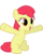 Size: 6000x7504 | Tagged: safe, artist:tamalesyatole, edit, editor:slayerbvc, vector edit, apple bloom, earth pony, pony, g4, absurd resolution, accessory-less edit, female, filly, hugs needed, missing accessory, simple background, sitting, solo, transparent background, vector