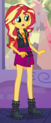 Size: 185x443 | Tagged: safe, screencap, sunset shimmer, display of affection, equestria girls, g4, my little pony equestria girls: better together, cropped, female, geode of empathy, magical geodes, solo