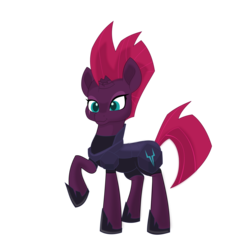 Size: 5333x5333 | Tagged: safe, artist:sparkleshadow, tempest shadow, pony, unicorn, g4, absurd resolution, armor, broken horn, eye scar, female, hoof shoes, horn, mare, raised hoof, scar, simple background, solo, transparent background