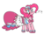 Size: 1280x1024 | Tagged: safe, artist:turtlefarminguy, pinkie pie, earth pony, pony, g4, clothes, dress, exclamation point, female, gala dress, grand galloping gala, open mouth, simple background, solo, white background